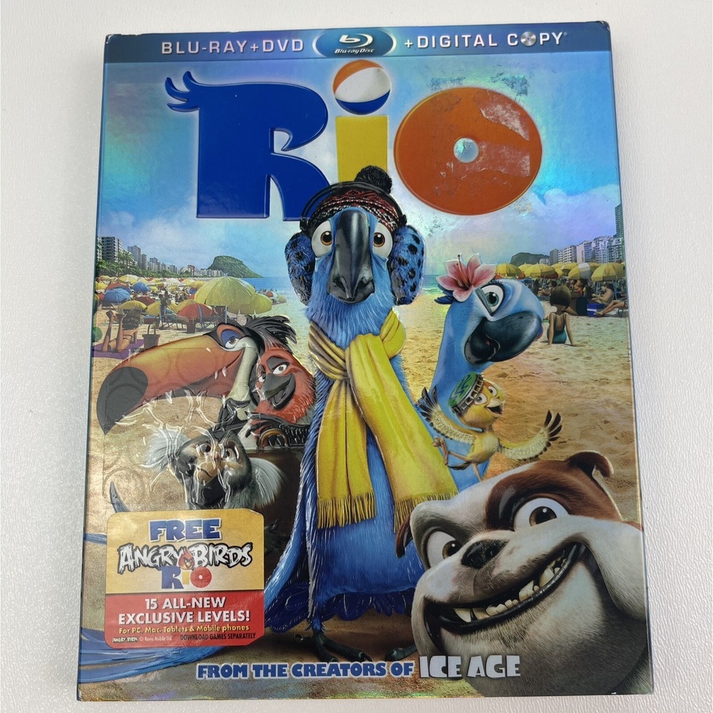 Rio Blu ray DVD 2011 3 Disc Set Includes Digital Copy Brazil